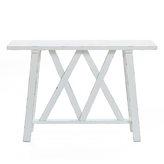 Farmhouse White 48" W Console and Entry Table