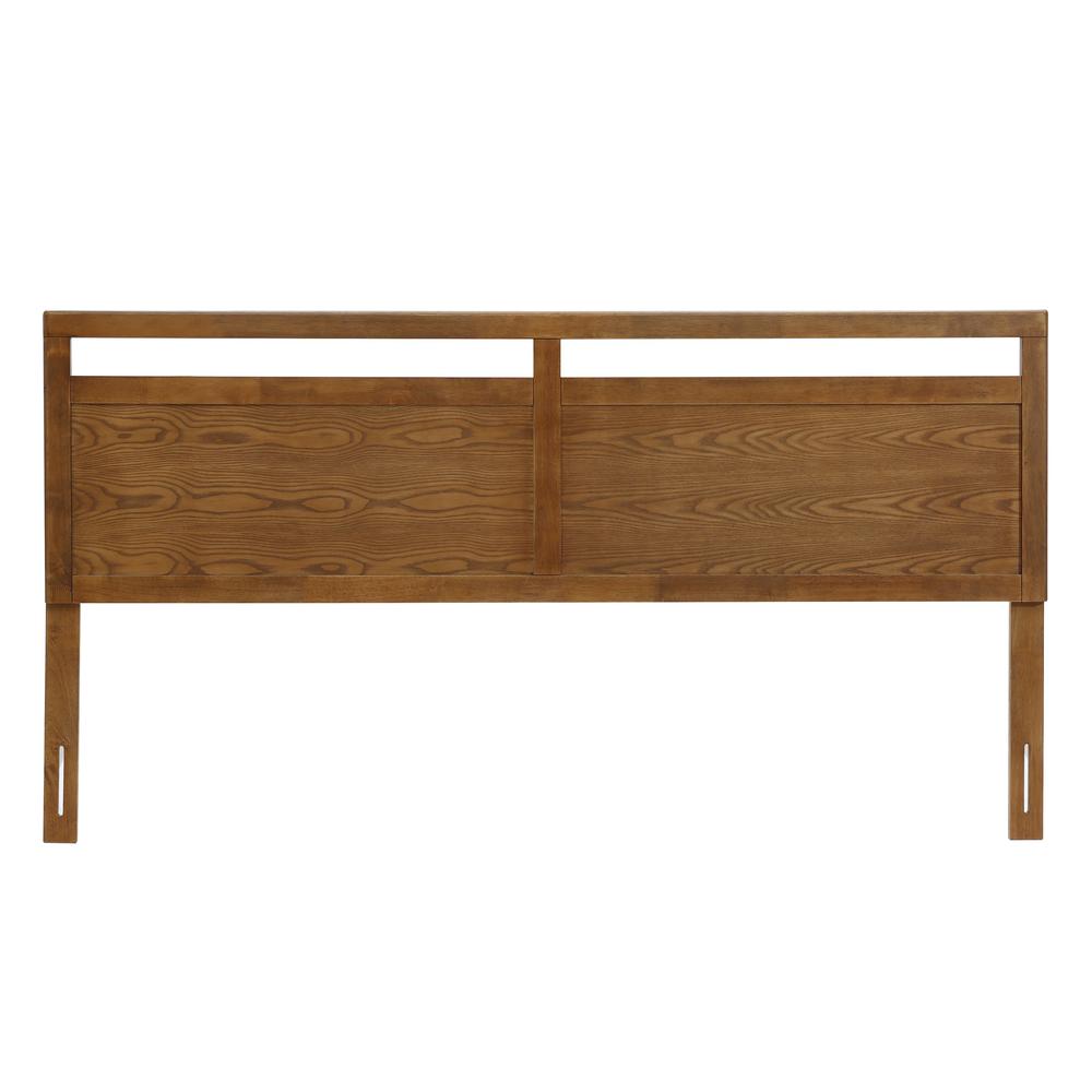 Farmhouse Double Panel Wood Headboard, King