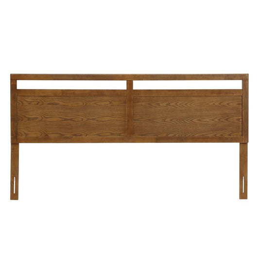 Farmhouse Double Panel Wood Headboard, King