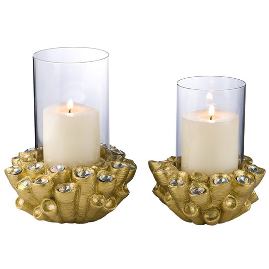 Auric Twists Candleholder Set (Candle Not Included)