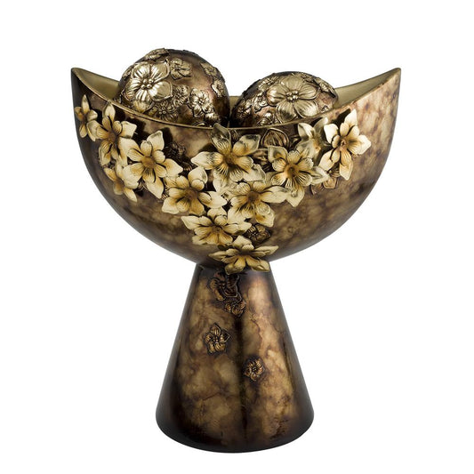 Virgo Orchid Decorative Bowl With Spheres