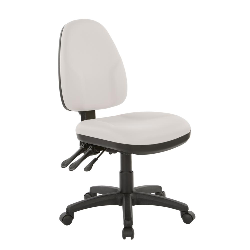 Dual Function Ergonomic Chair in Dillon Snow, 36420-R101