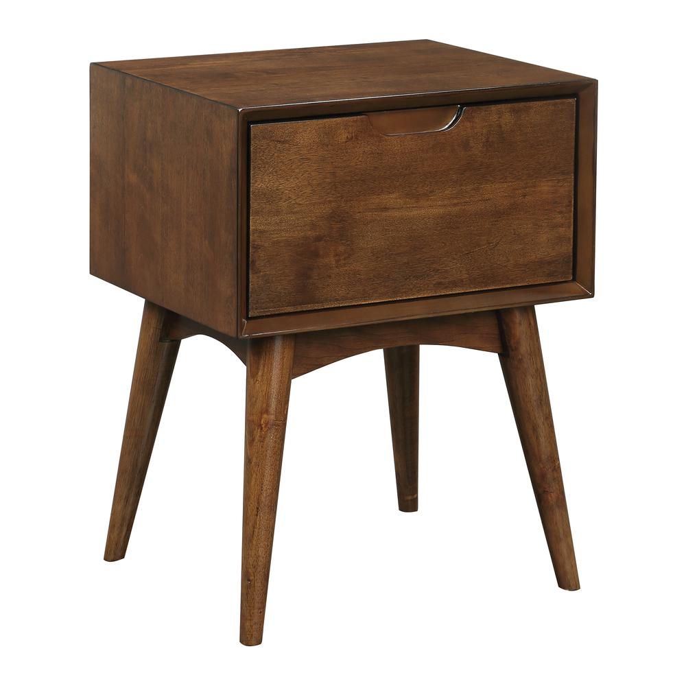 Copenhagen Accent Table w/Drawer, Walnut