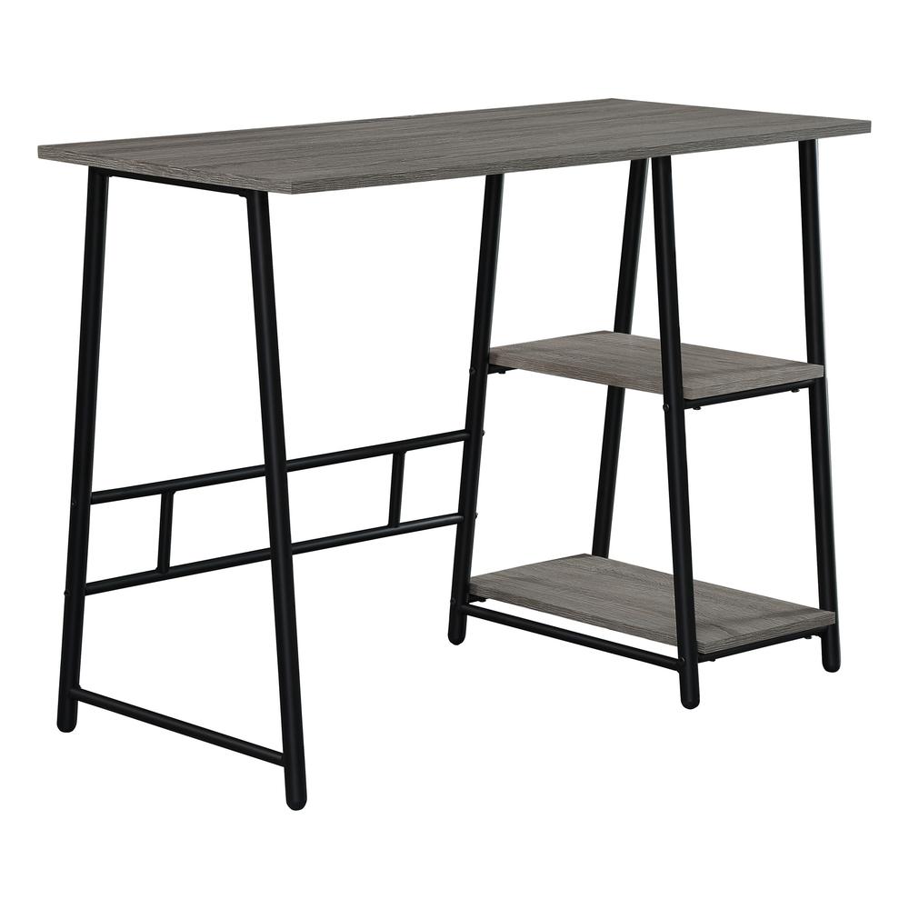 Frame Works 40‚Äù Desk with Two Storage Shelves in Truffle Finish, FWK42-TO