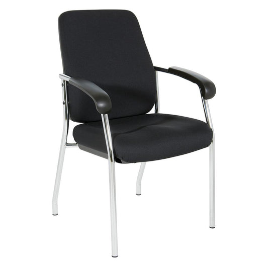 High Back Guest Chair with Chrome Frame in Coal Finish, 83750C-30