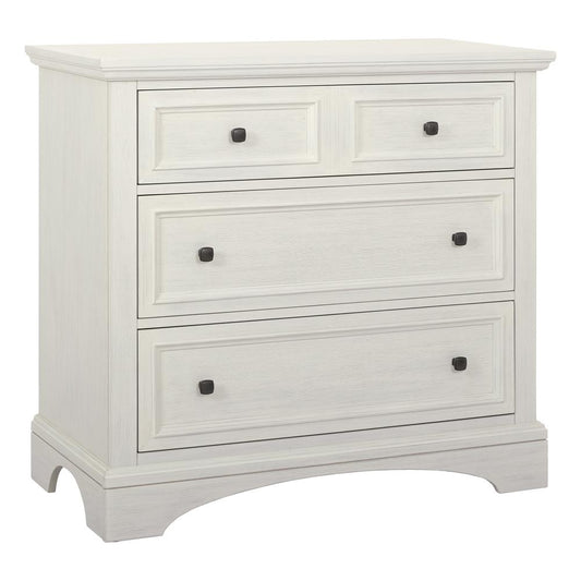 Farmhouse Basics 3 Drawer Chest, Rustic White