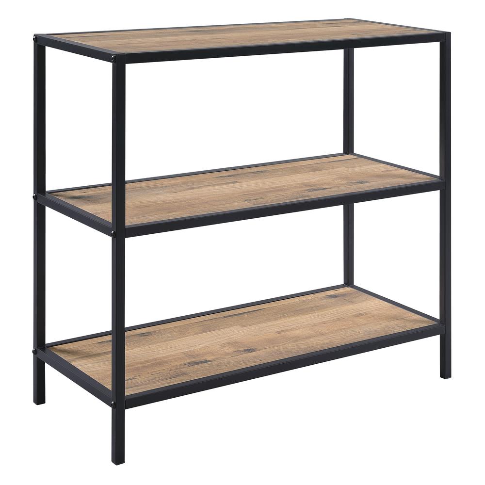 Quinton 2 Shelf Bookcase in Salvage Oak, QTN527-SLV