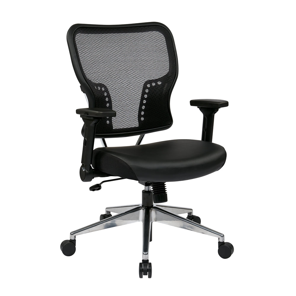 Air Grid¬Æ Back and Bonded Leather Seat Chair