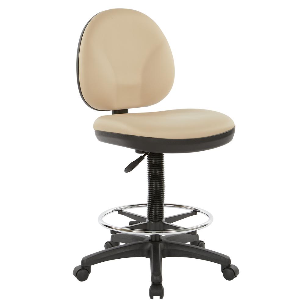 Sculptured Seat and Back Drafting Chair in Dillon Buff, DC550-R104