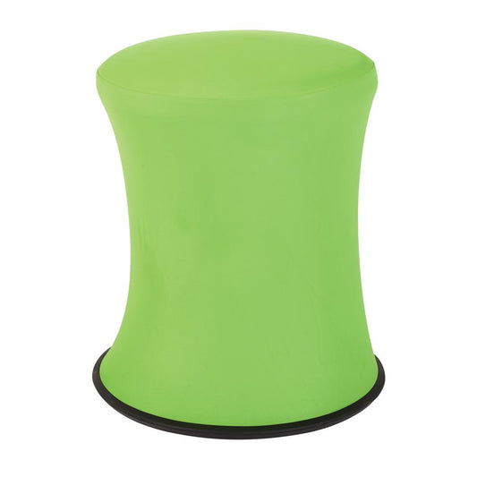 Active Height Stool with White Frame and Green Fabric 18"-26", ACT3020-6