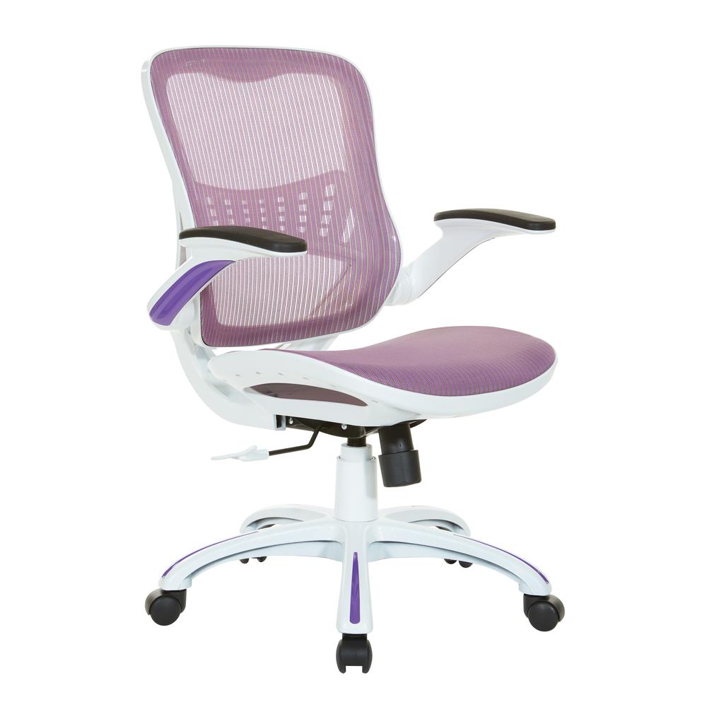 Riley Office Chair with Purple Mesh Seat and Back, RLY26-PR