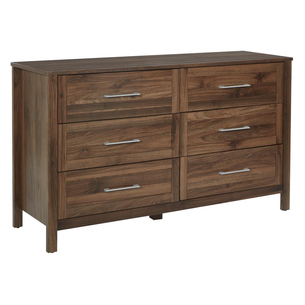 Stonebrook 6-Drawer Dresser, Classic Walnut