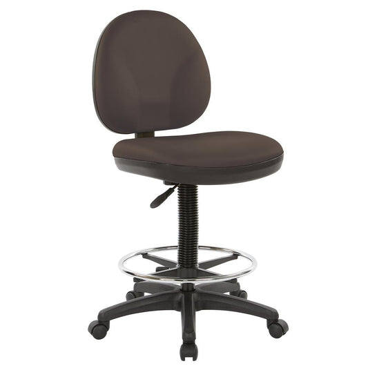 Sculptured Seat and Back Drafting Chair in Dillon Java, DC550-R102