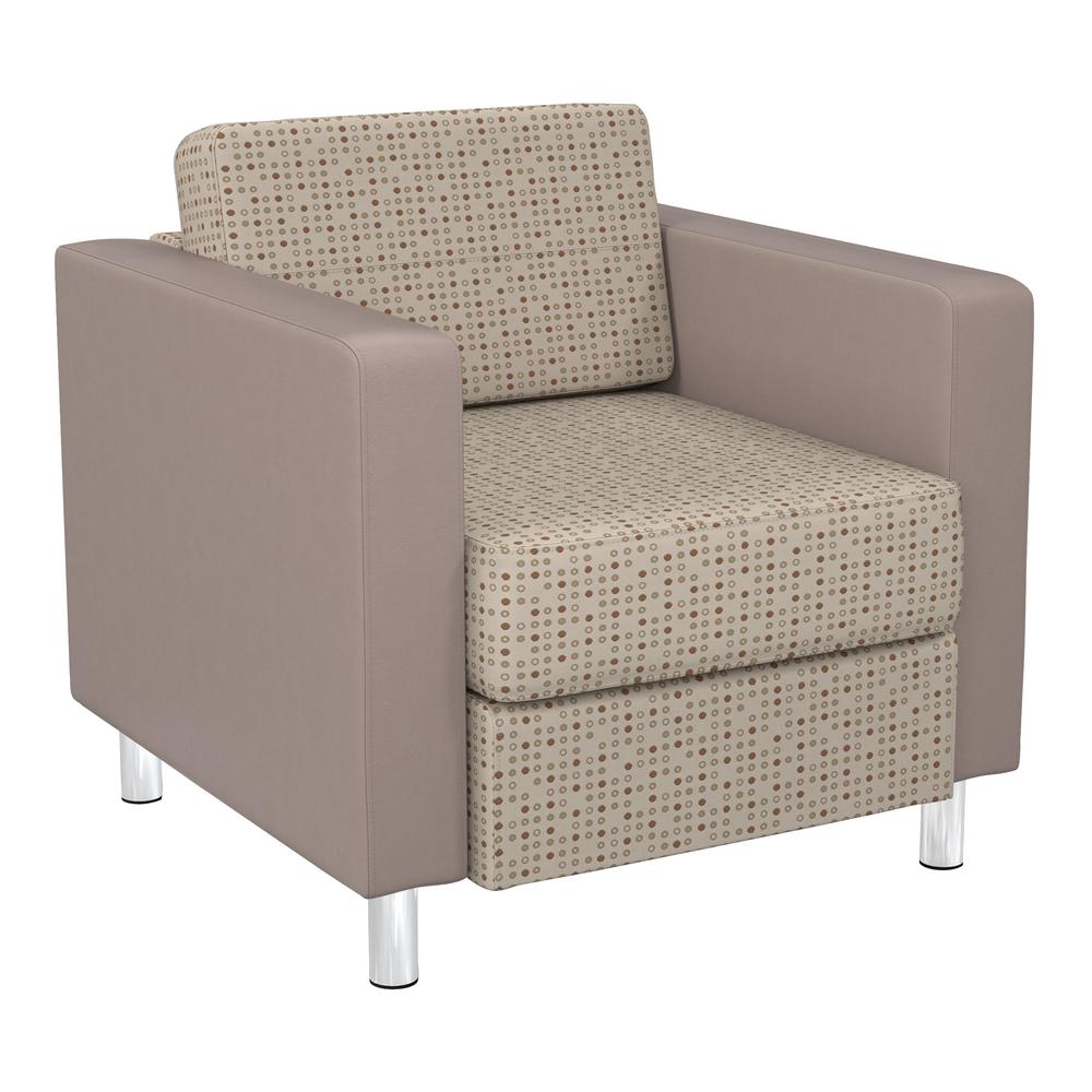 Pacific Chair in Fine Tune Luna and Dillon Stratus Fabric, PAC51-K100/R103