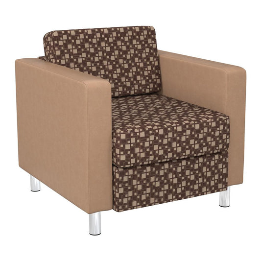 Pacific Chair in Walnut and Dillon Buff Fabric, PAC51-K110/R104