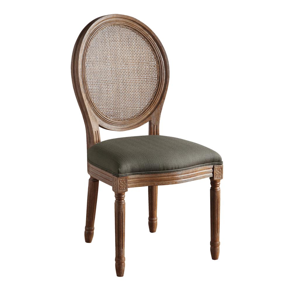 Stella Cane Back Chair in Otter Fabric, STE-K12