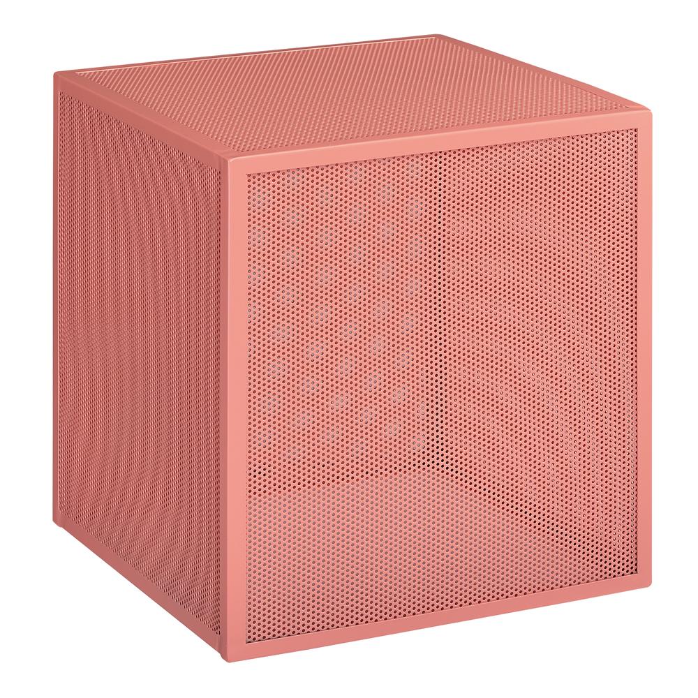 Catalina Accent Cube Table in Coral