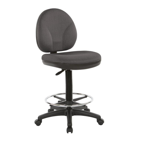 Sculptured Seat and Back Drafting Chair in Diamond Shale Fabric, DC550-295