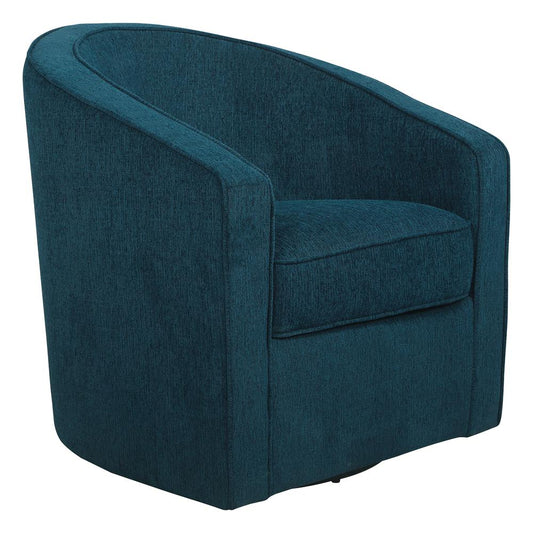 Danica Swivel Chair in Azure Fabric, DAN-BY4