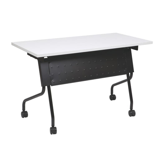 Training Table 4' 48 X 24 Grey Top Black Frame Kd, 84224BG