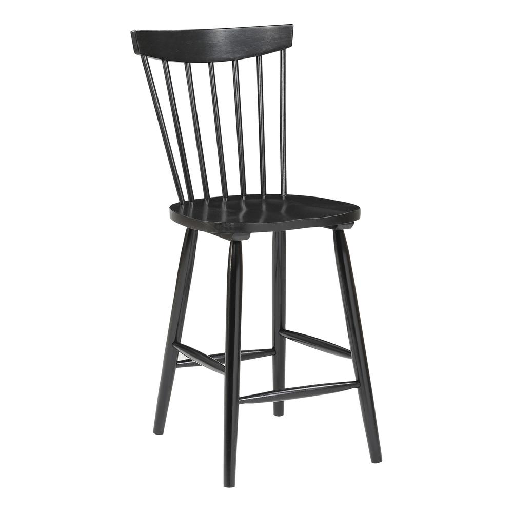 Eagle Ridge Counter Stool in Black Finish, EAG26-BLK