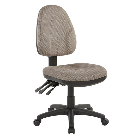 Dual Function Ergonomic Chair with Adjustable Back Height in Diamond Gold Dust Fabric, 36420-294