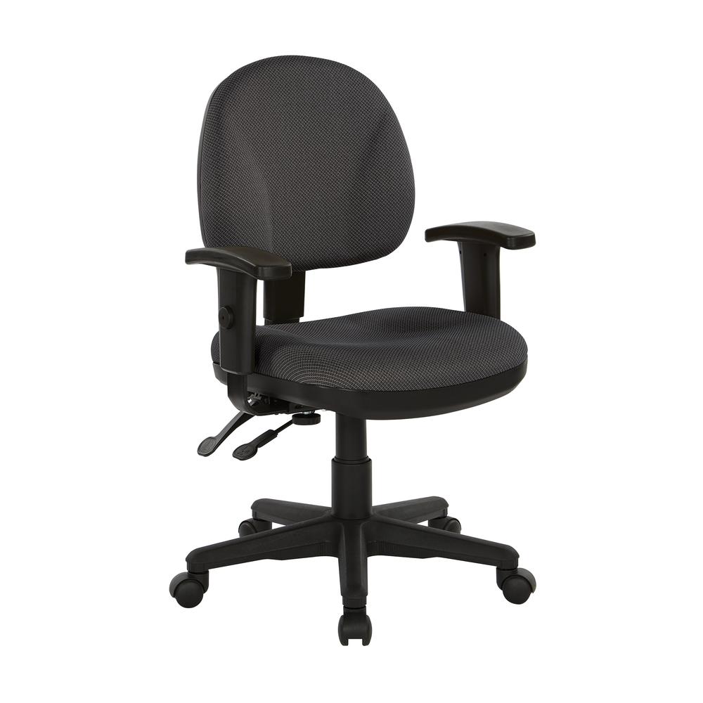 Sculptured Ergonomic Managers Chair in Diamond Shale Fabric, 8180-295