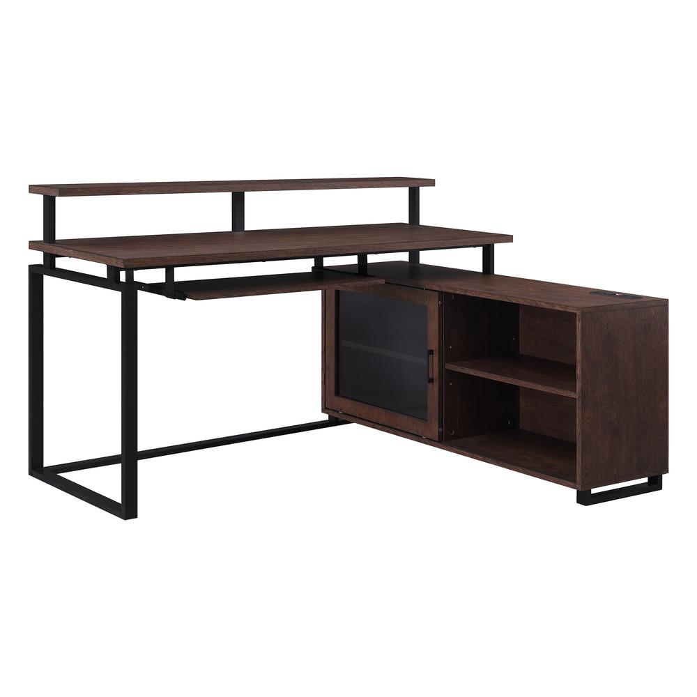 Vanmor L Shaped Desk with Storage, VAN60