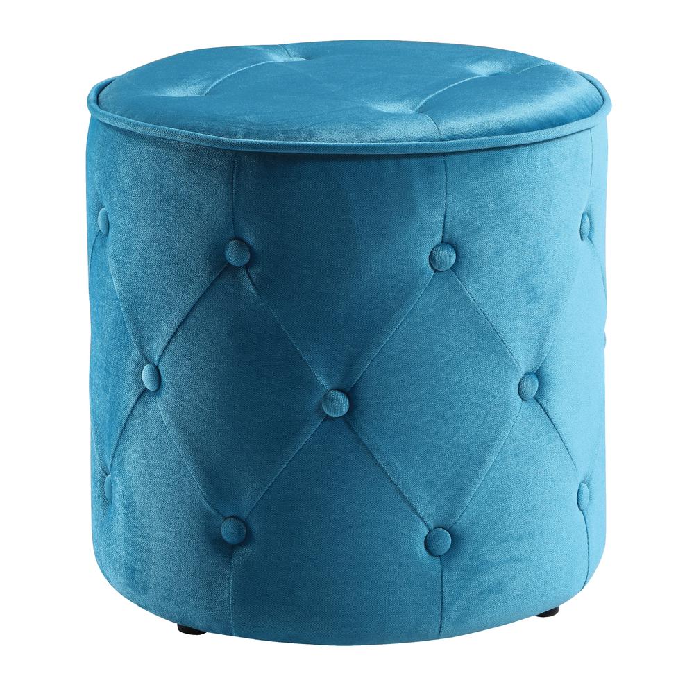 Curves Tufted Round Ottoman in Cruising Fabric, CVS905-V6