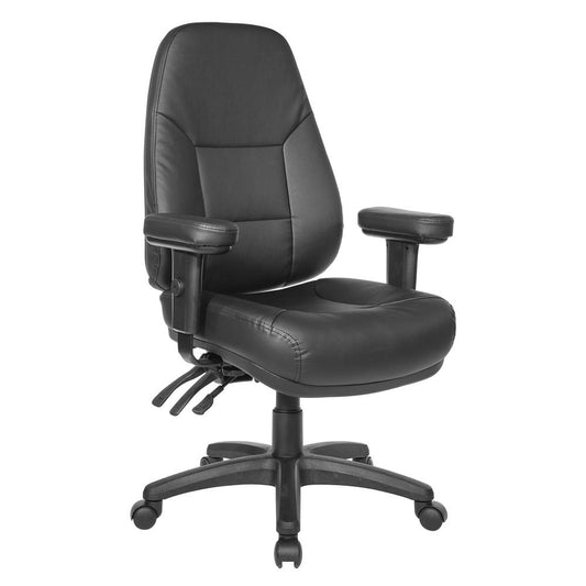 Professional Dual Function Ergonomic High Back Chair in Dillon Black, EC4300-R107