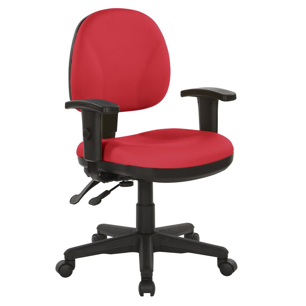 Sculptured Ergonomic Managers Chair in Dillon Lipstick, 8180-R100