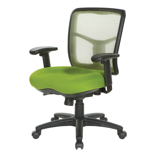 Green Air Mist Mesh Back Chair with Green Fabric Seat, 92555-9279