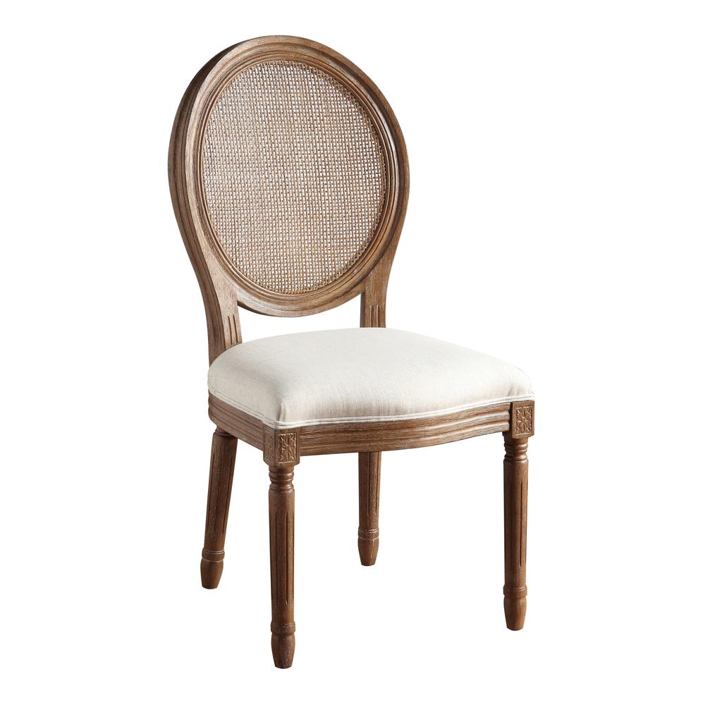 Stella Cane Back Chair in Linen Fabric, STE-L32