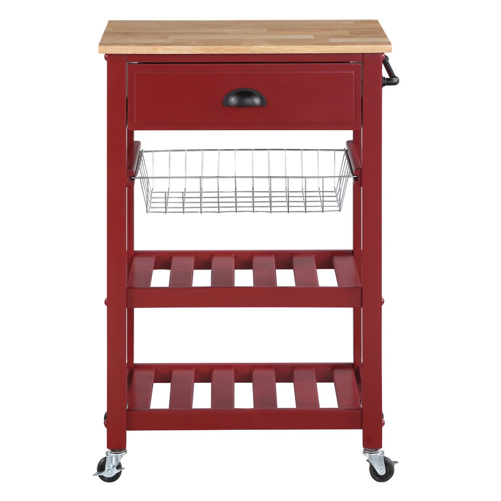 Hampton Kitchen Cart Red