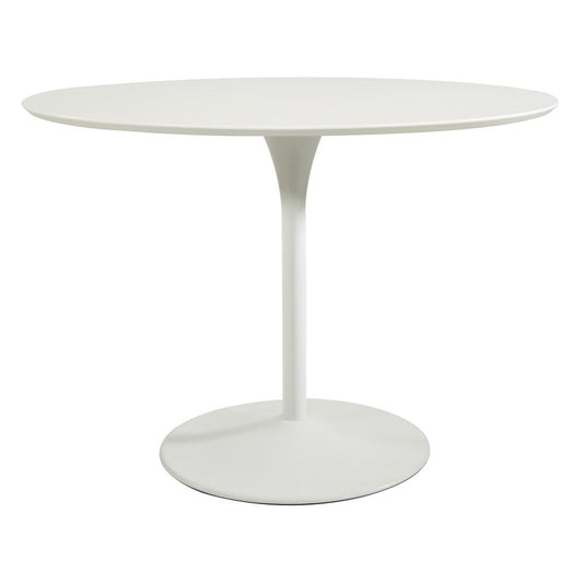 Flower Dining Table with White Top and Base, FLWT433-WHT