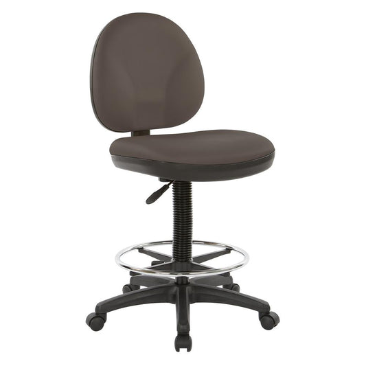 Sculptured Seat and Back Drafting Chair in Dillon Graphite, DC550-R111