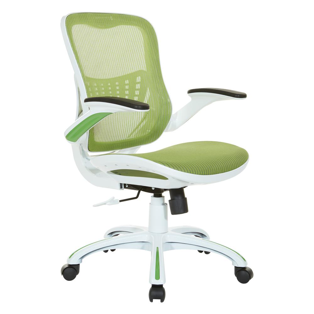 Riley Office Chair with Green Mesh, RLY26-GN