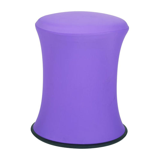 Active Height Stool with White Frame and Purple Fabric 18"-26", ACT3020-512