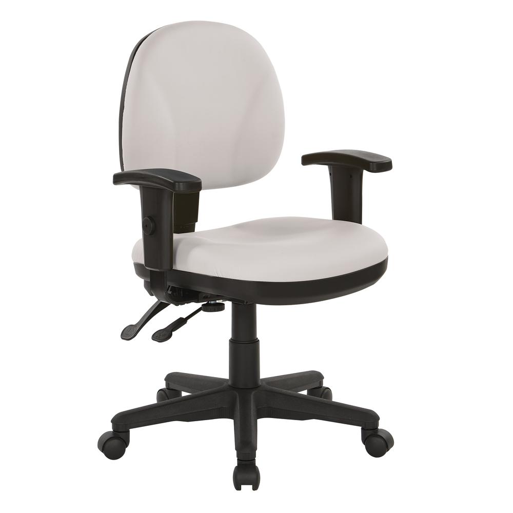 Sculptured Ergonomic Managers Chair in Dillon Snow, 8180-R101