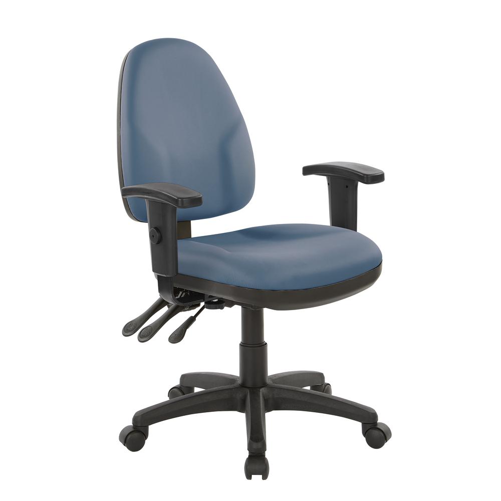 Dual Function Ergonomic Chair in Dillon Blue, 36427-R105