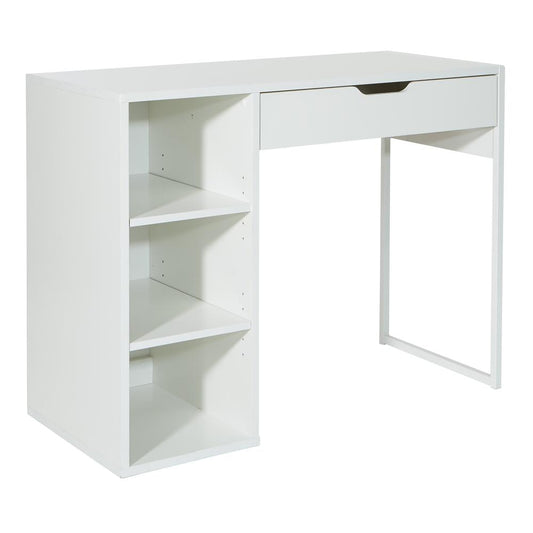 Ravel 40"W Desk in White Finish, RV938-WH