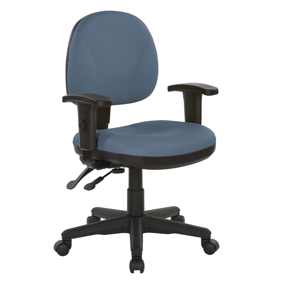 Sculptured Ergonomic Managers Chair in Dillon Blue, 8180-R105