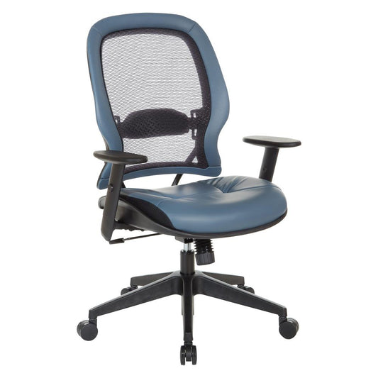 Dark Air Grid¬Æ Back Managers Chair, Black/Blue