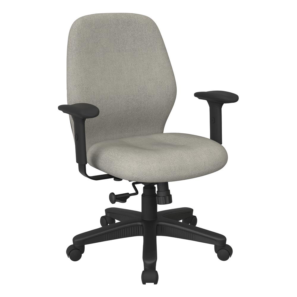 Mid Back 2-to-1 synchro Tilt Chair with 2 -Way Adjustable Soft padded Arms in Twilight Sky fabric, 3121-K009