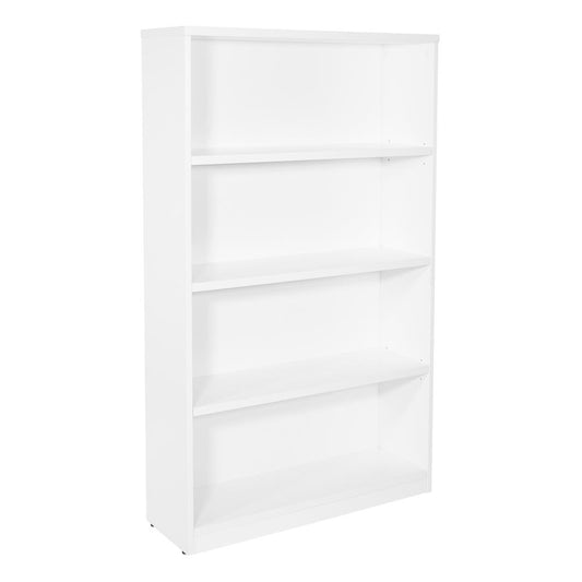 36Wx12Dx60H 4-Shelf Bookcase with 1" Thick Shelves - White, LBC361260-WHT