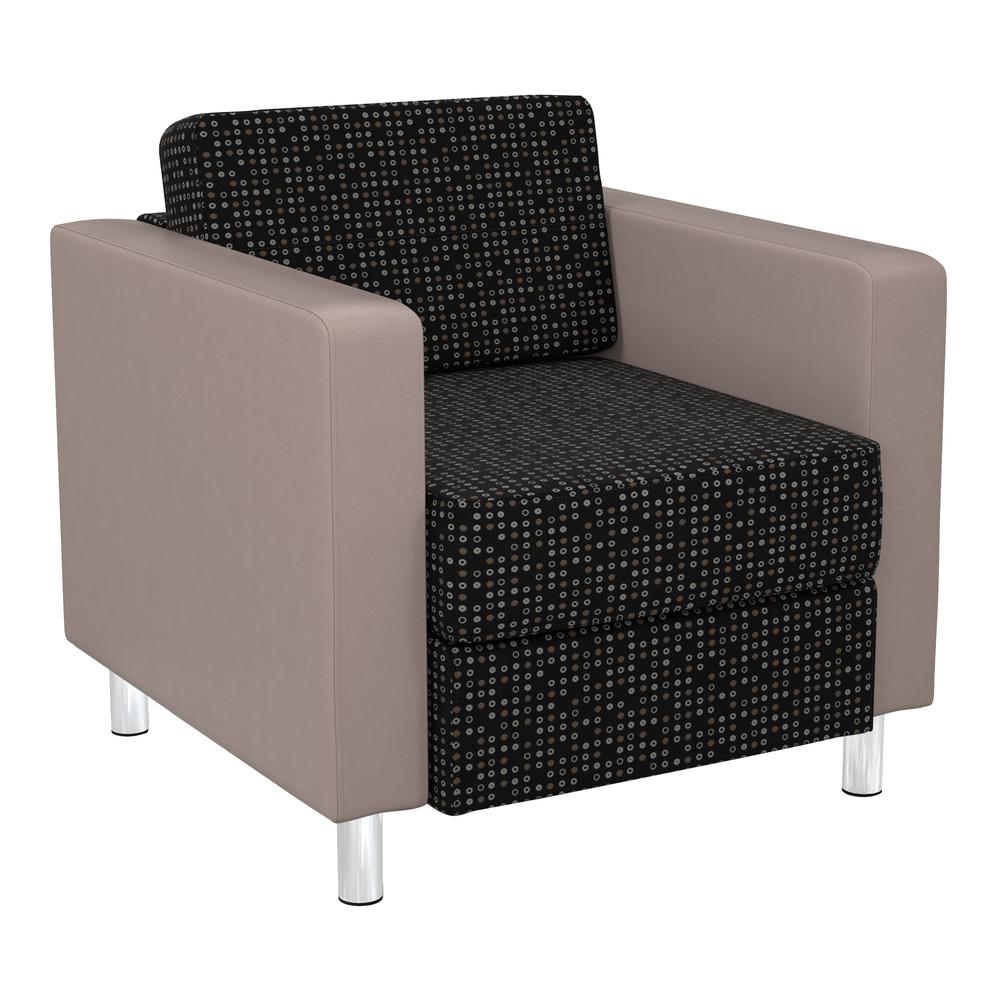 Pacific Chair in Fine Tune Onyx and Dillon Stratus Fabric, PAC51-K101/R103