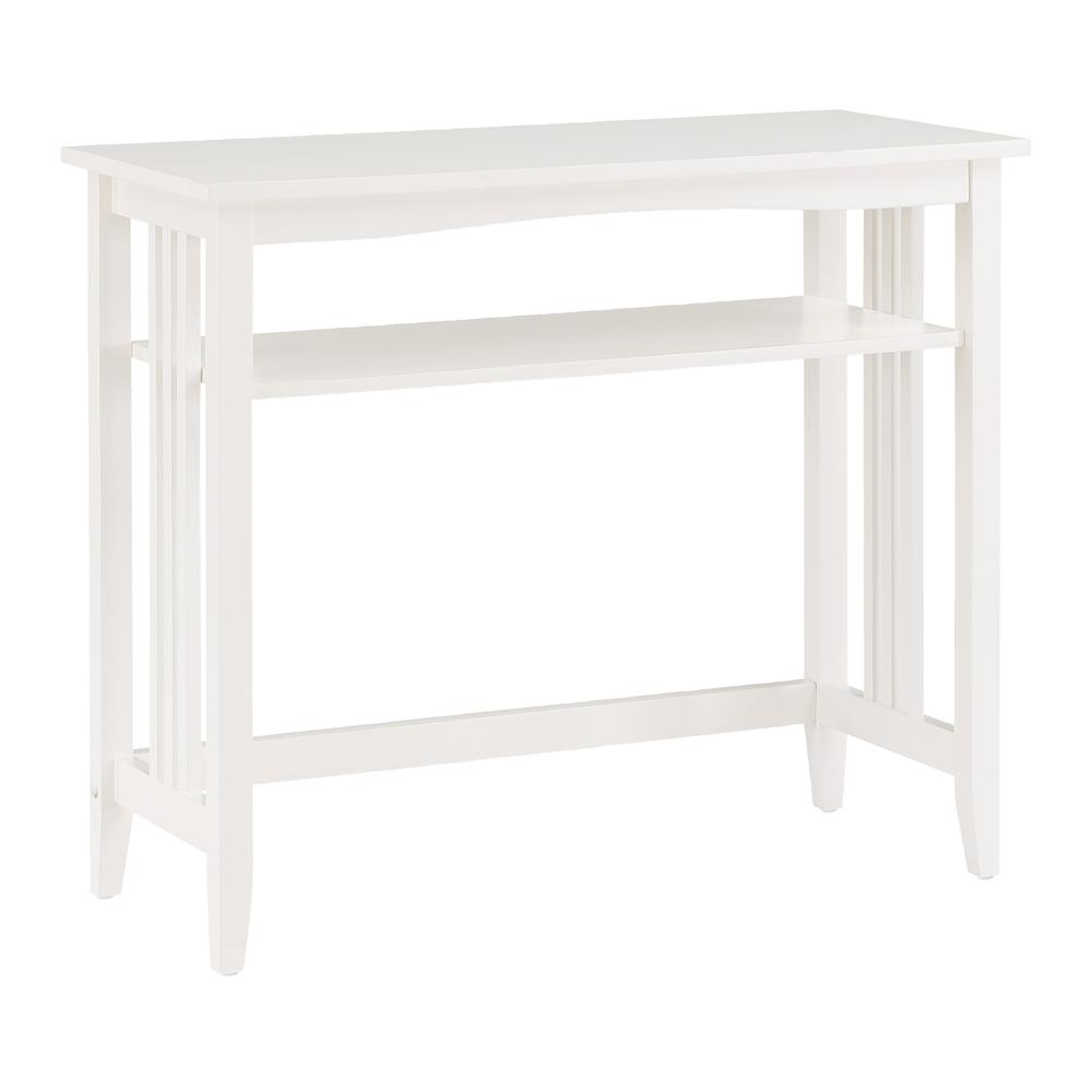 Sierra 36" Foyer Table, White Finish