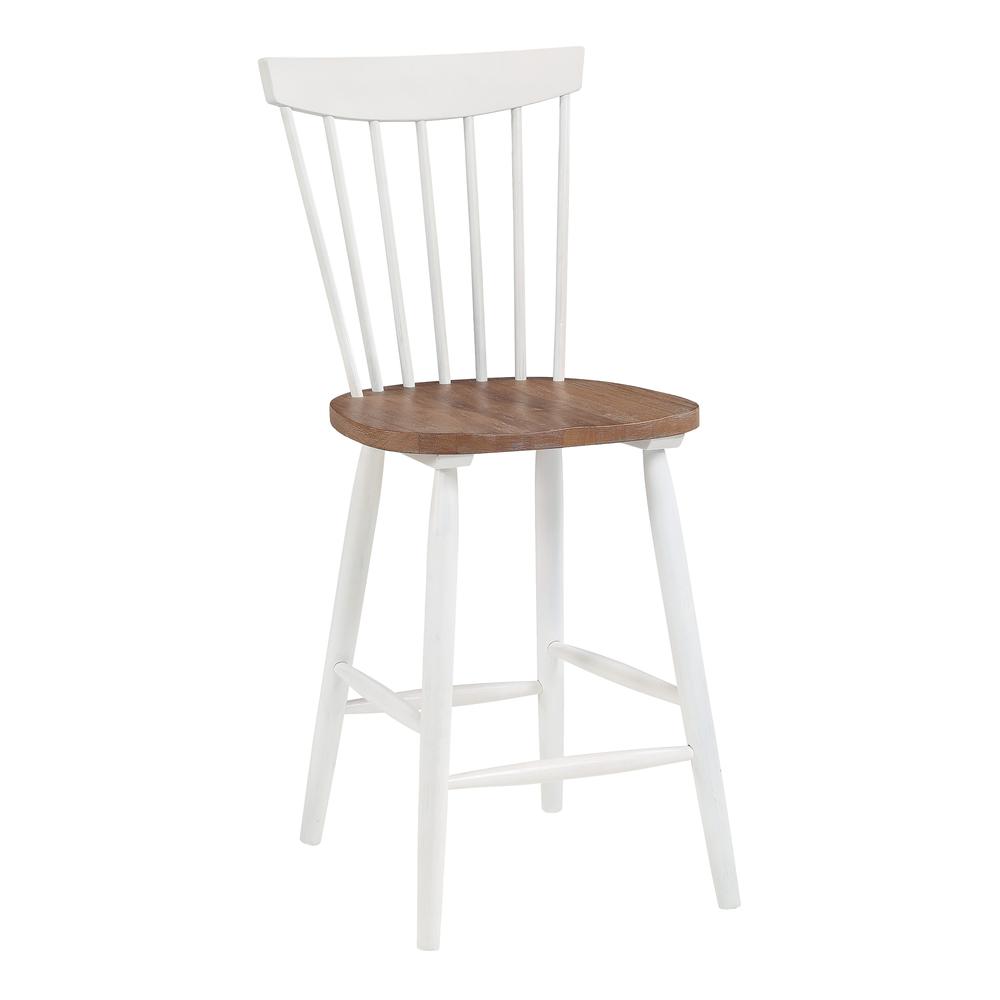 Eagle Ridge Counter Stool with Toffee Finished seat and Cream Base, EAG26-CMDT