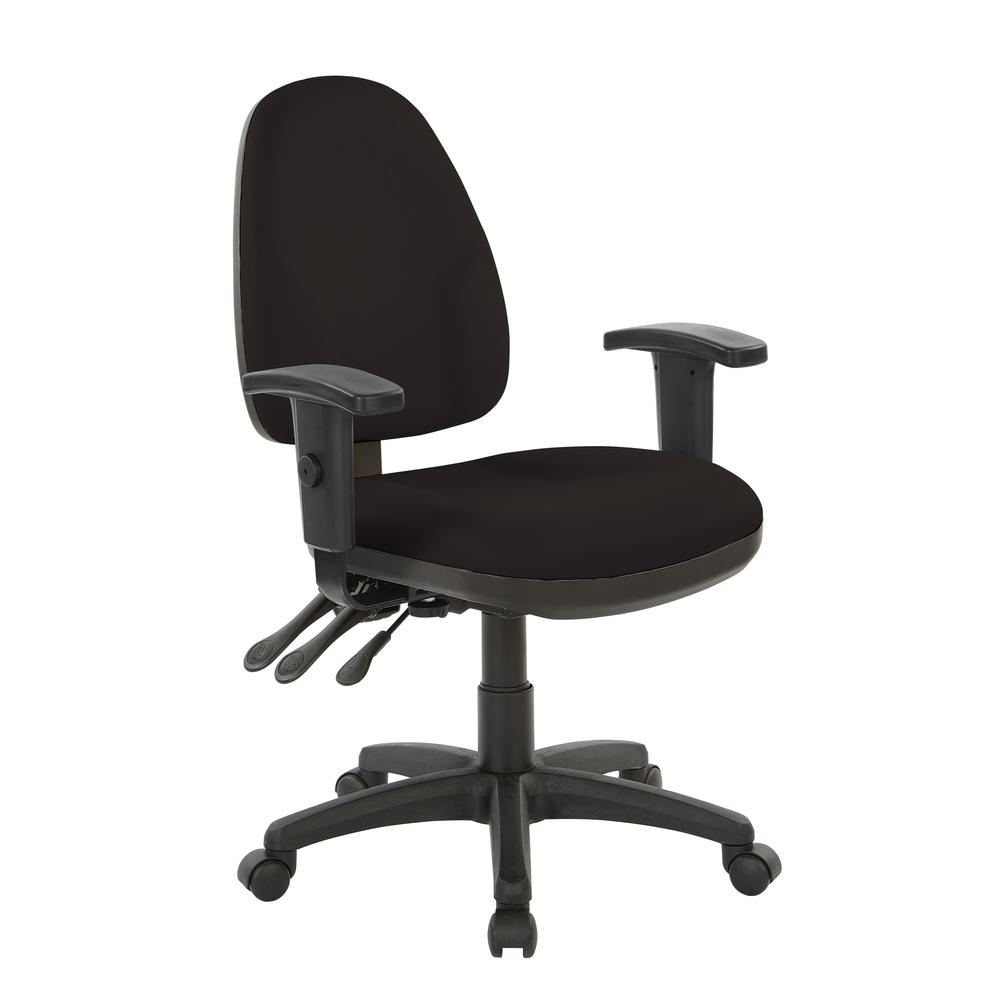 Dual Function Ergonomic Chair in Dillon Black, 36427-R107