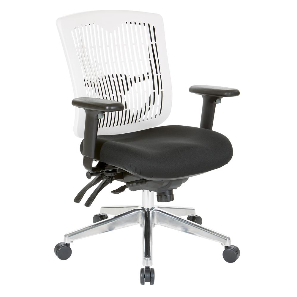 Contoured¬†White Plastic Back Manager's Chair , 97898CWH-30